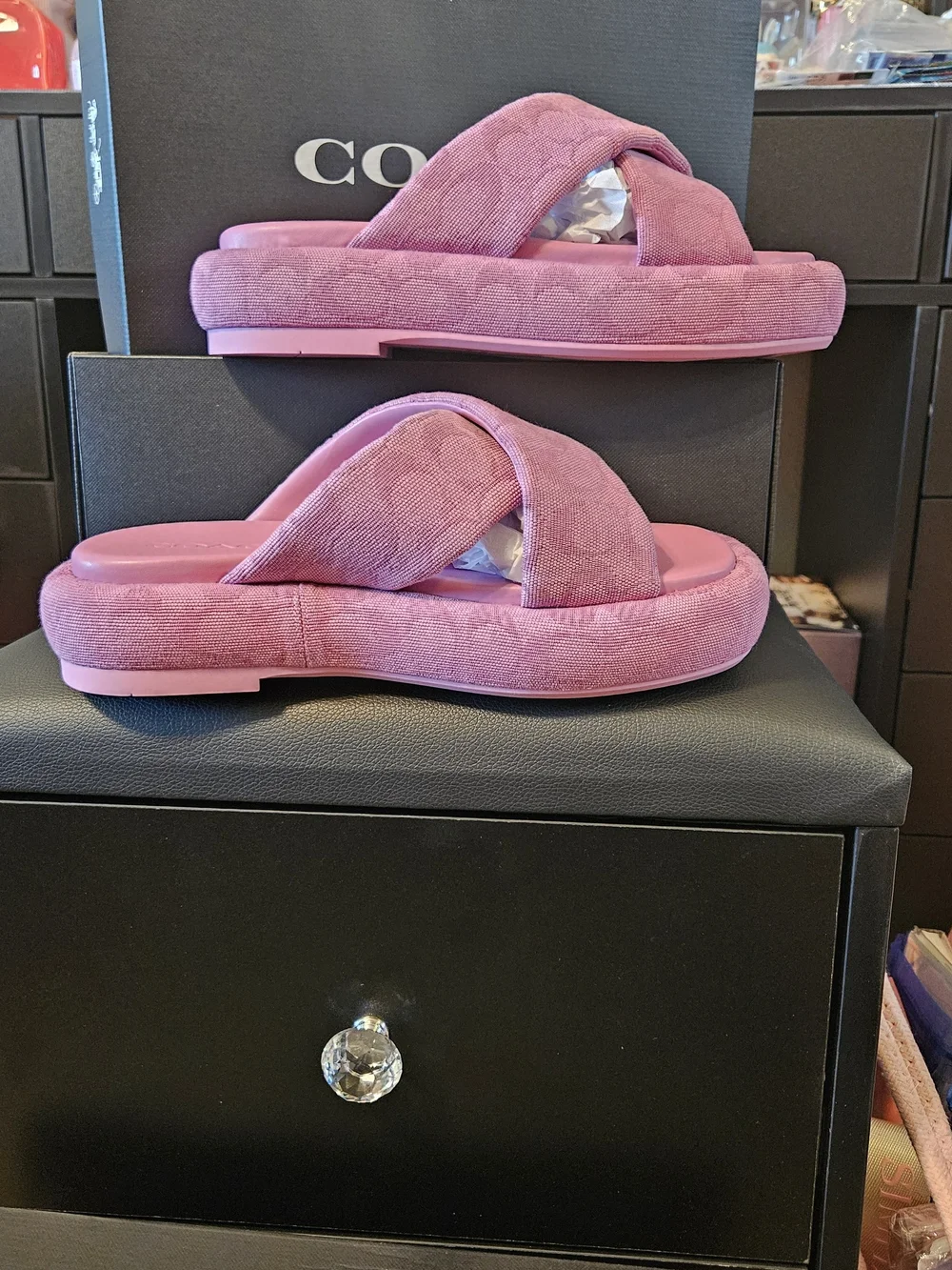 Coach Penelope Signature C Sandal Pink